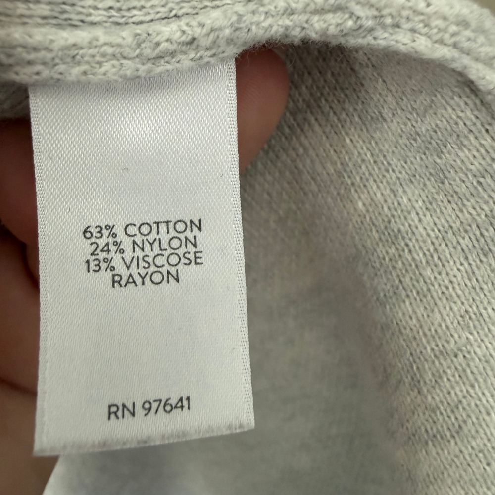 J.‎ Jill Heathered Oatmeal Open Front Longline Cardigan Vest Gray Small RN97641 - Picture 3 of 6